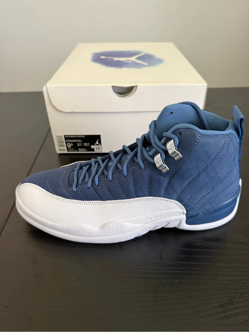 Jordan Retro 12 “Indigo” Men's Athletic Shoes in Blue and White